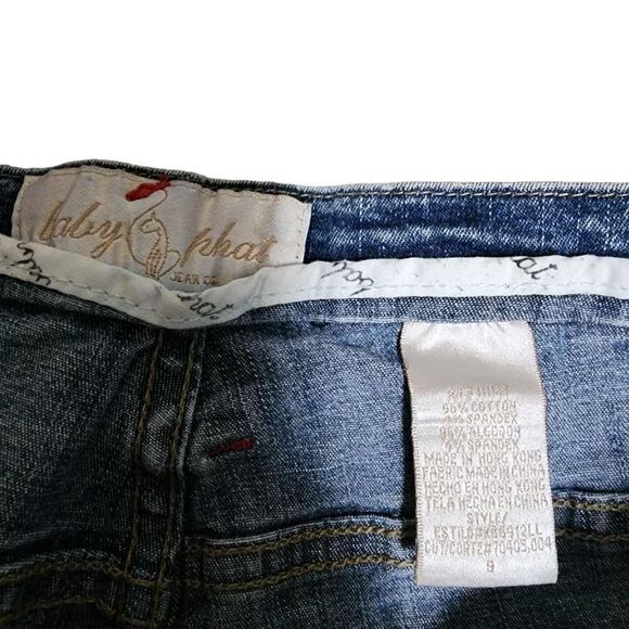 Baby Phat Y2K Size 9 Bootcut Light Wash Low Rise Jeans - Picture 6 of 15